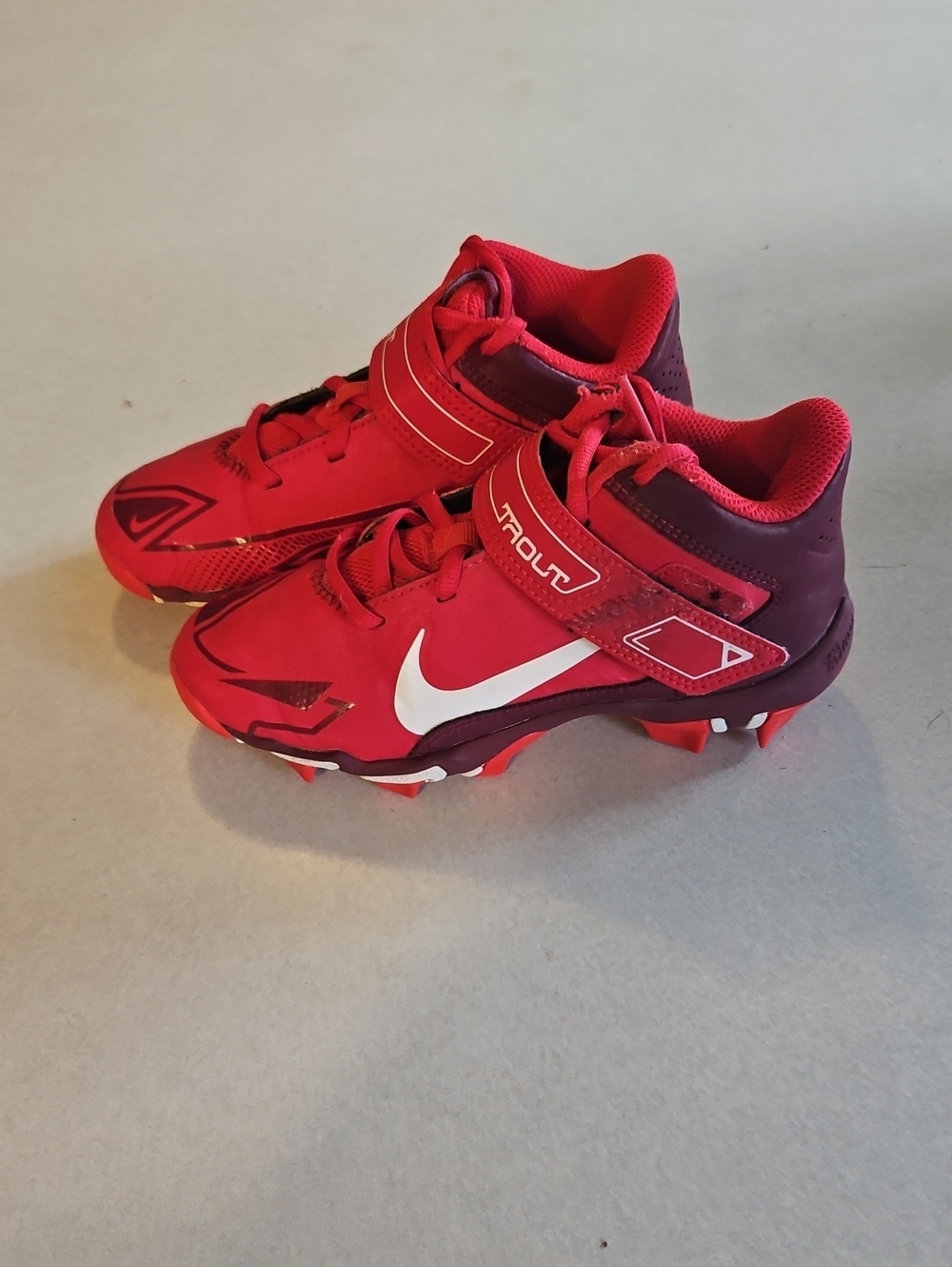 Red Nike Youth Baseball Cleats